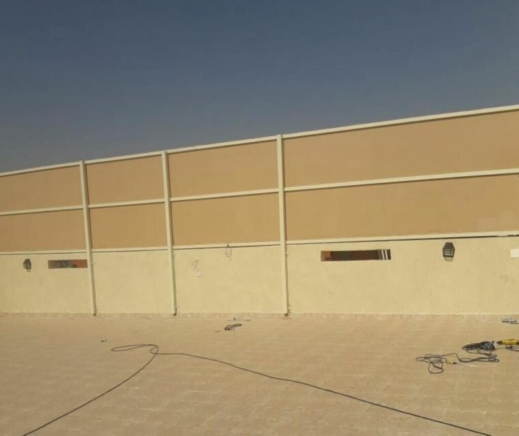 ساتر قماش ساده لسطح منازل جدة