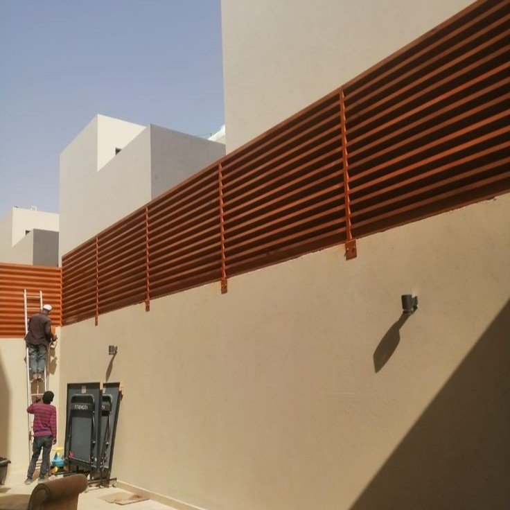 ساتر حوش بلاستيك بلون البني في الطايف