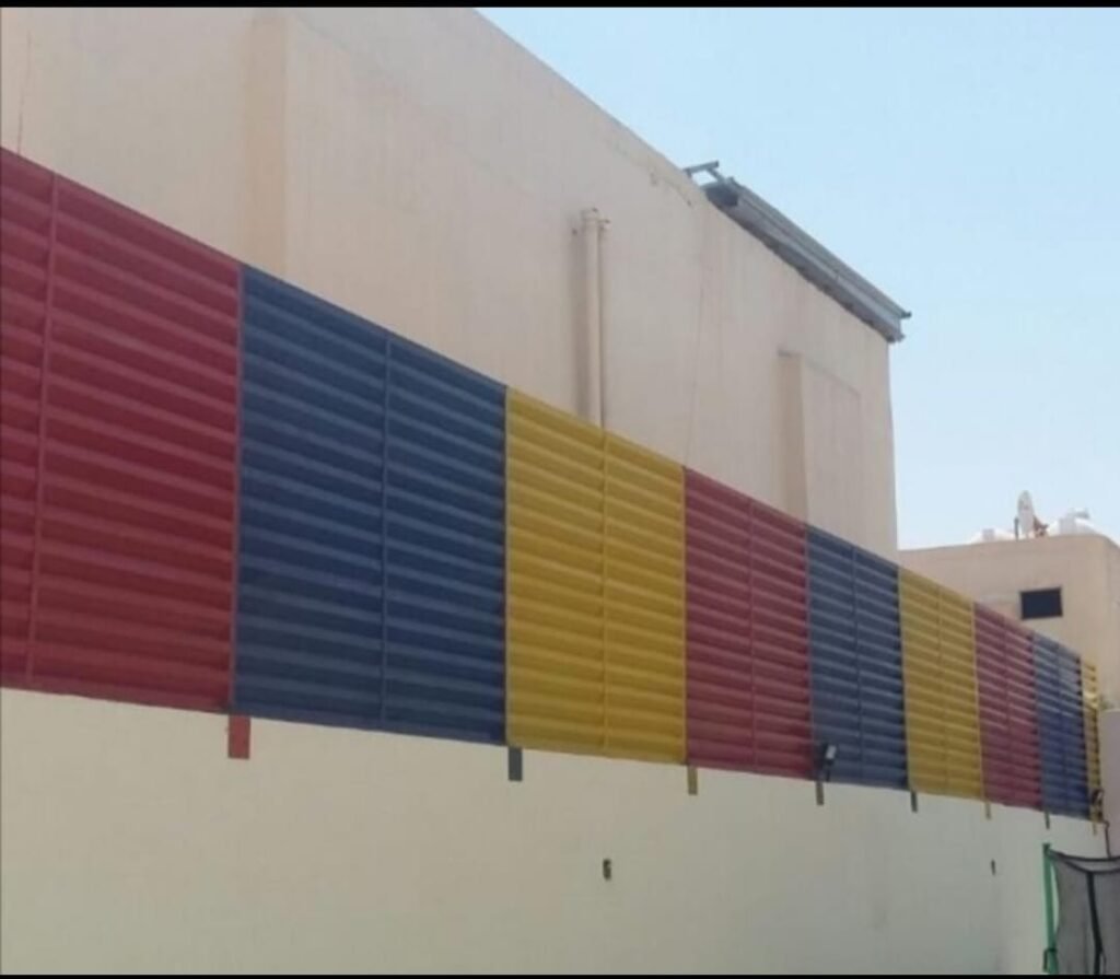 ساتر قماش متعدد الالوان لاحواش منازل جدة